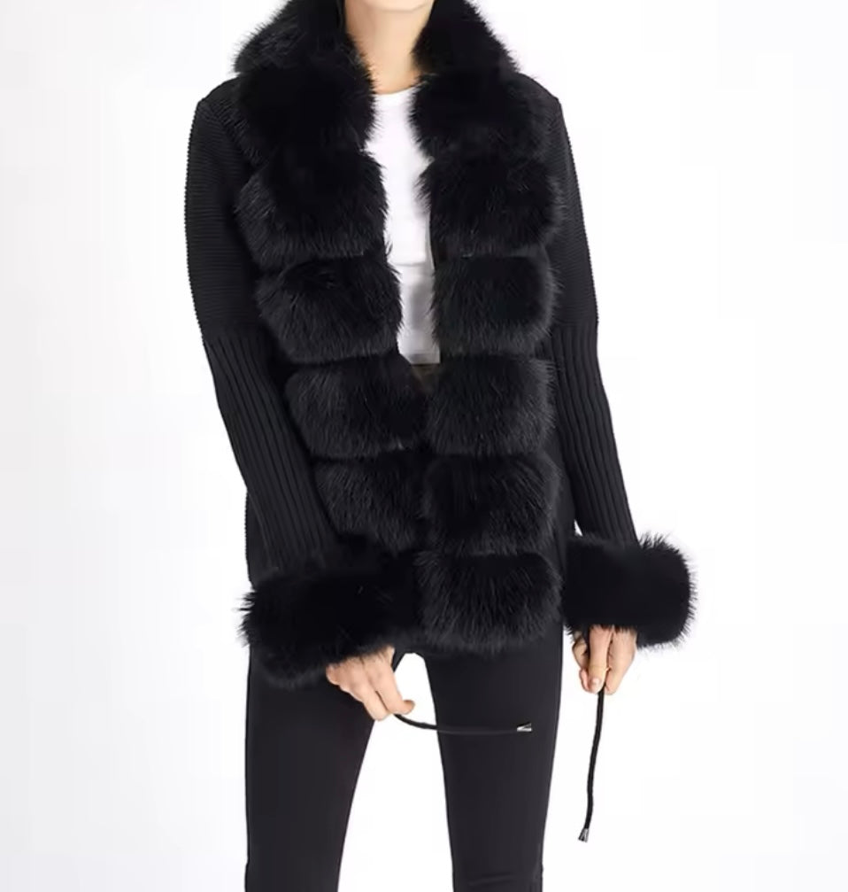 Fox Fur Cardigan