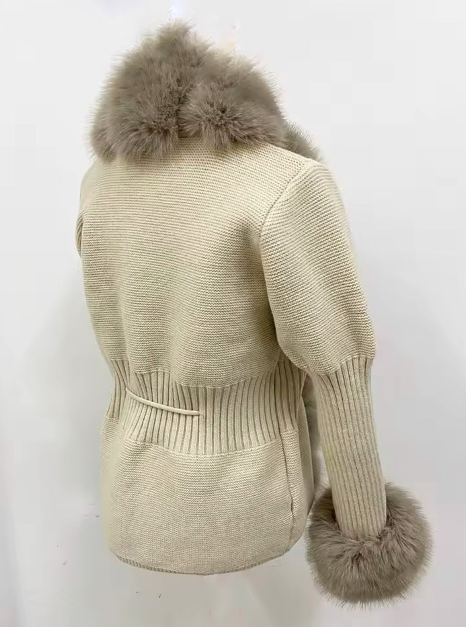 Fox Fur Cardigan