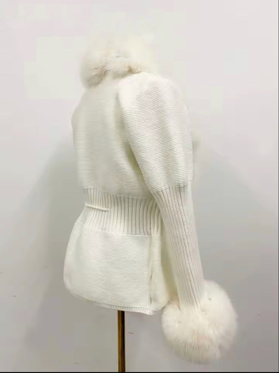 Fox Fur Cardigan